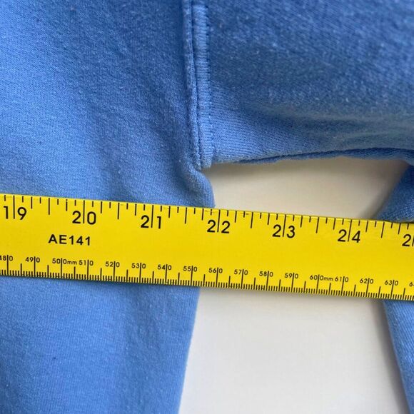 Nirvana Sweatshirt Blue with Pink Logo – Grunge Graphic Pullover - Picture 6 of 7